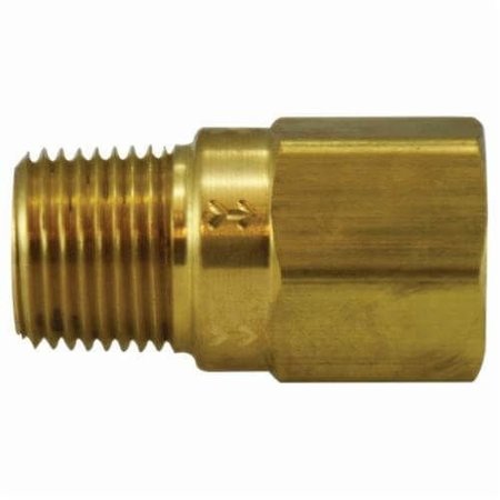 MIDLAND METAL Check Valve, 38 Nominal Size, Male x Female, 500 psi, 180 deg F, Media AirInert GasWater, Bra 46577